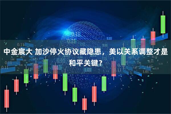 中金宸大 加沙停火协议藏隐患，美以关系调整才是和平关键？